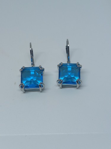 Swarovski blue drop earrings - swarovski,