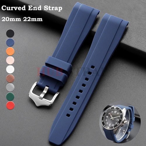 20mm 22mm curved end rubber - curved,
