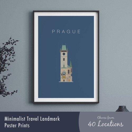Minimalist famous landmarks - minimalist,
