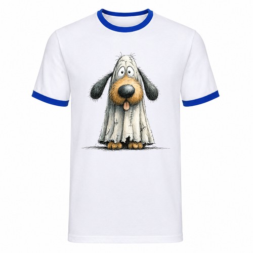 Funny ghost costume - dog, ringer