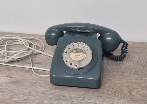 Vintage dial telephone blue - dial,