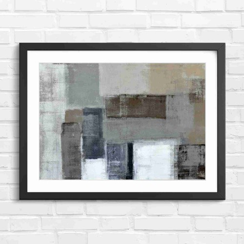 Geometric abstract block art - geometric,