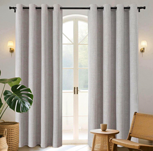 100 blackout faux linen - 100%,