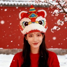 Chinese lion dance - dance, hat