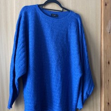 F&F Cobolt Blue Batwing Soft Jumper Size L