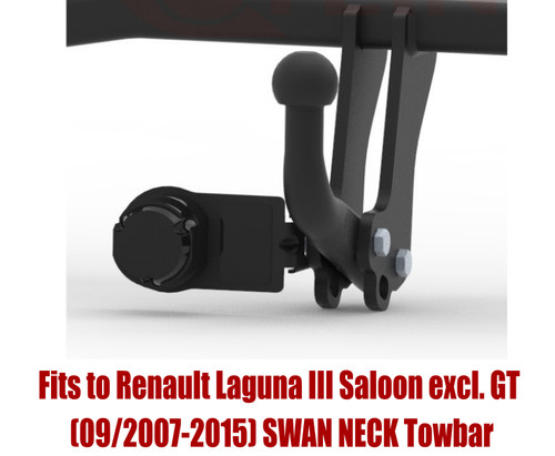 Swan neck tow bar - tow, for