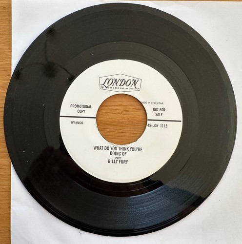Billy fury what you think - fury,