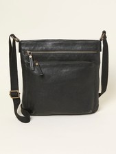 Allie Black Crossbody Leather