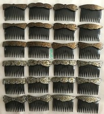 Slides Hair Combs Black Gold