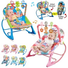 Baby Electric Bouncer Rocker Chair Vibration Bouncy Swing Seat Musical Cradle UK