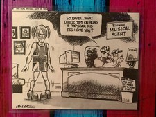 Spice Girls -David Beckham - Cartoon Union Jack Dress - The Sun 1999 - Laminated