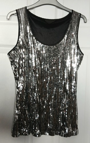 Debbie shuchat silver sequined - debbie,