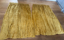 Vintage velvet curtains gold - vintage,