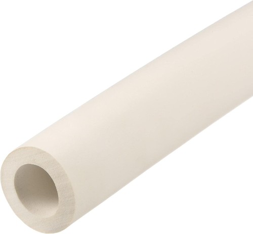 White foam tubing - white,