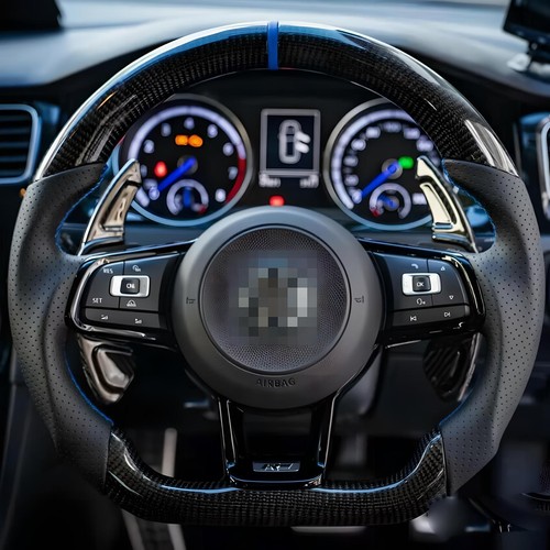 Carbon fiber steering wheel - carbon,