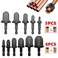 Tube Expander Swaging Air Conditioner Copper Pipe Drill Bit Flaring Tool Set UK