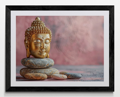 Buddha framed canvas picture - framed,