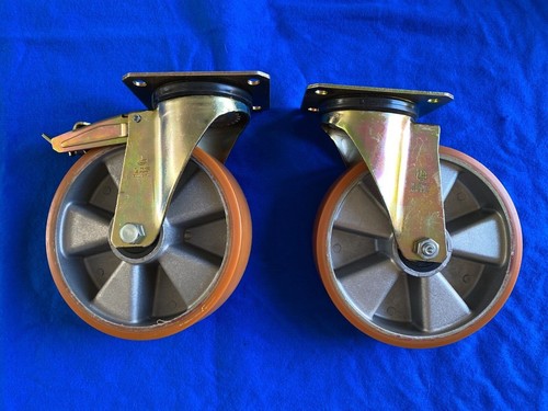 Steel swivel castor - swivel,