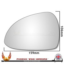 Left Hand Passenger Side Porsche Boxster 981 2012-2016 Convex Wing Mirror Glass