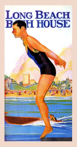 Man swim long beach california - man,
