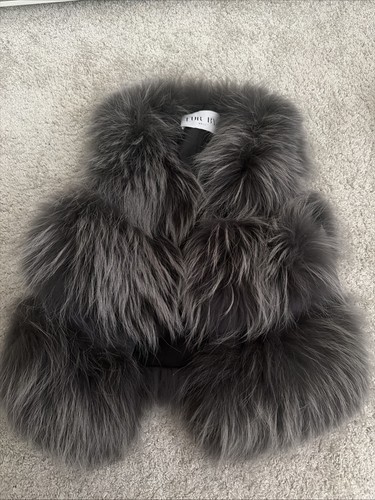 Real raccoon fur gilet - , womens