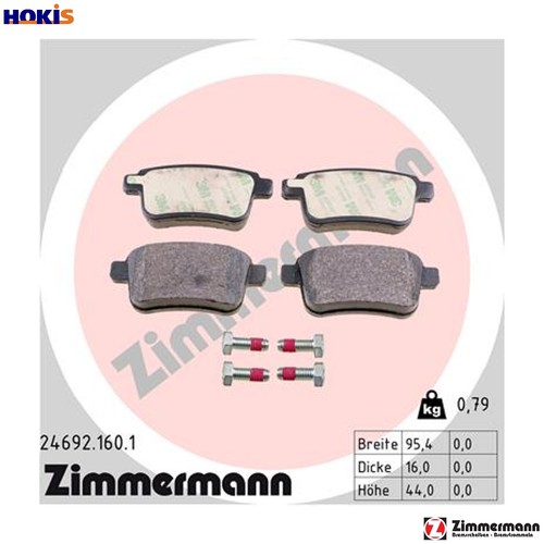 Brake pad set disc - brake,
