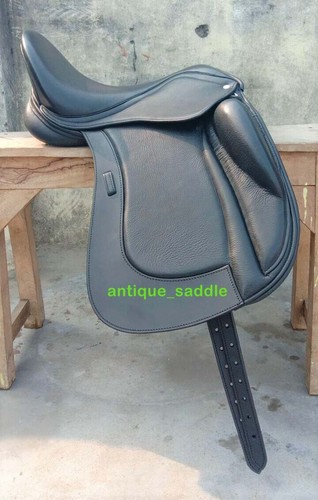 Leather dressage double flap - dressage,