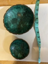 1. Set 2. Malachite Bowls. Different Sizes.