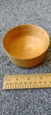 Wooden Bowl, Rippled Sycamore. 10cm diameter. Finished with food safe oil,
