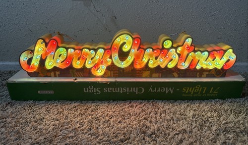 Vintage merry christmas - christmas, sign