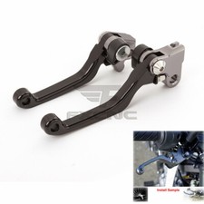 CNC Pivot Dirtike Brake Clutch Levers For CRM250R/AR 94-98 XR650R DK 00-06 Black