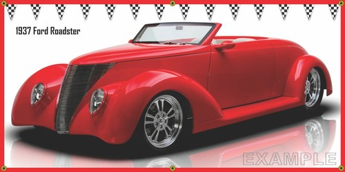 1937 ford roadster - roadster, red