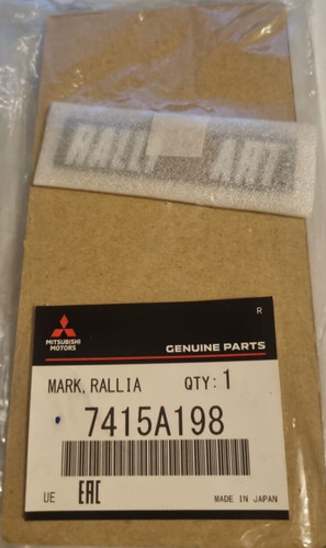 Genuine mitsubishi ralliart - mitsubishi,