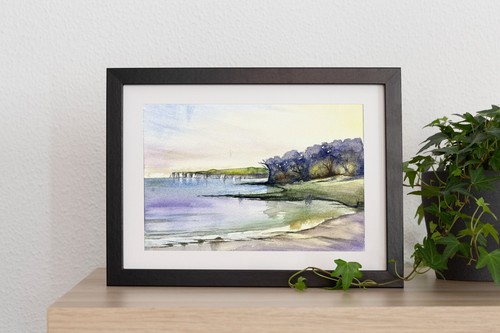 Landscape watercolour painting - watercolour,