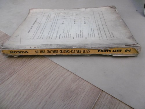 Honda parts list - parts, cb175