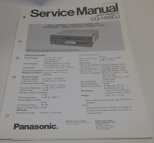 Panasonic car auto reverse - car,