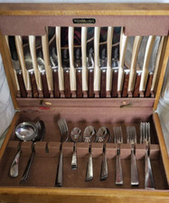 39 Pieces  Webber and Hill Sheffield Stainless  Cutlery in The Box.