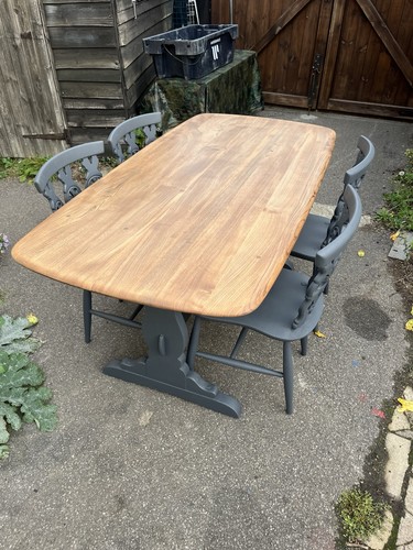 Vintage elm ercol refectory - elm,