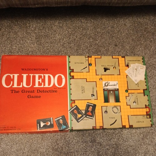 Cluedo board game 1960s - cluedo,