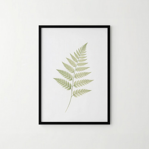 Borderless fern print - fern,