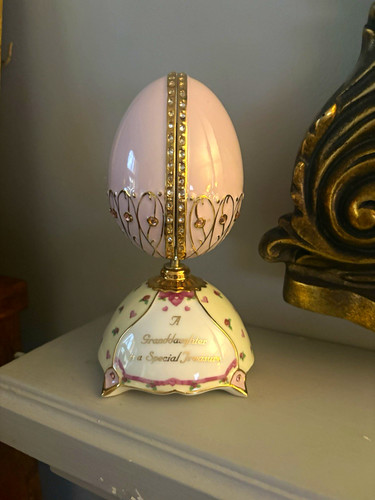 Egg shaped ceramic decorative - egg-shaped,