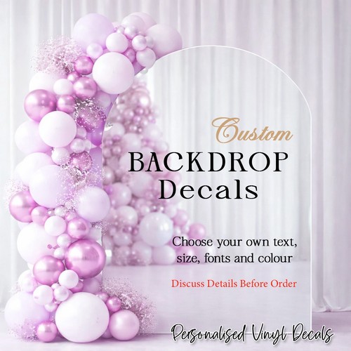 Custom vinyl backdrop - vinyl, decal