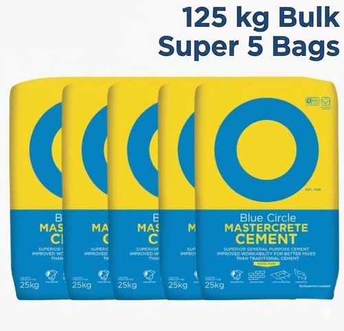Blue circle mastercrete cement - circle,