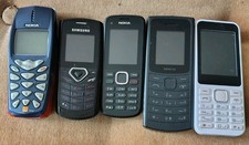 5 Old Mobile Phones 3 Nokia,1 Samsung and 1 X IMO