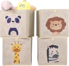 Toy Storage Boxes Kids Bedroom Cube Baskets w/Pull-Out Loop Set of 4 FOR AUCTION