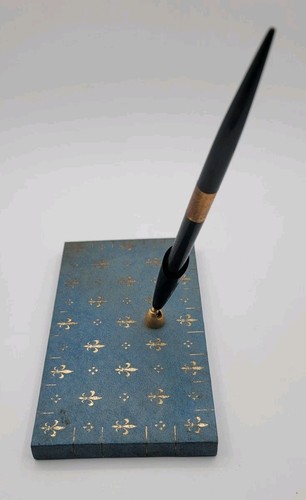 Vintage fountain pen desk set - pen,