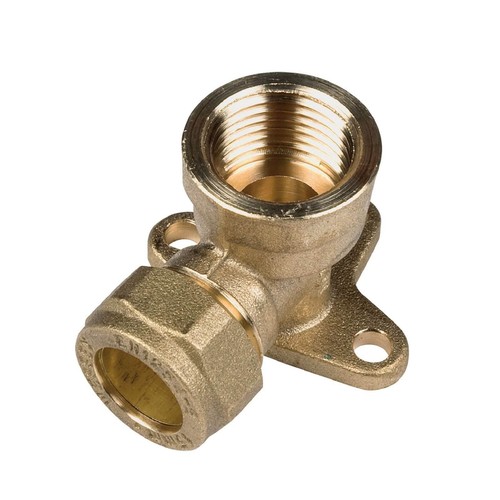 Outside tap wall plate elbow - wall,