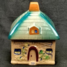 Vintage cottage jam pot - cottage,
