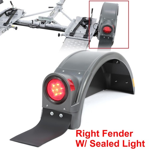 Right fender plastic gray - fender, w/