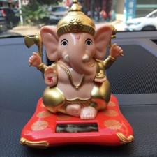 Solar Powered Ganesha Ornament